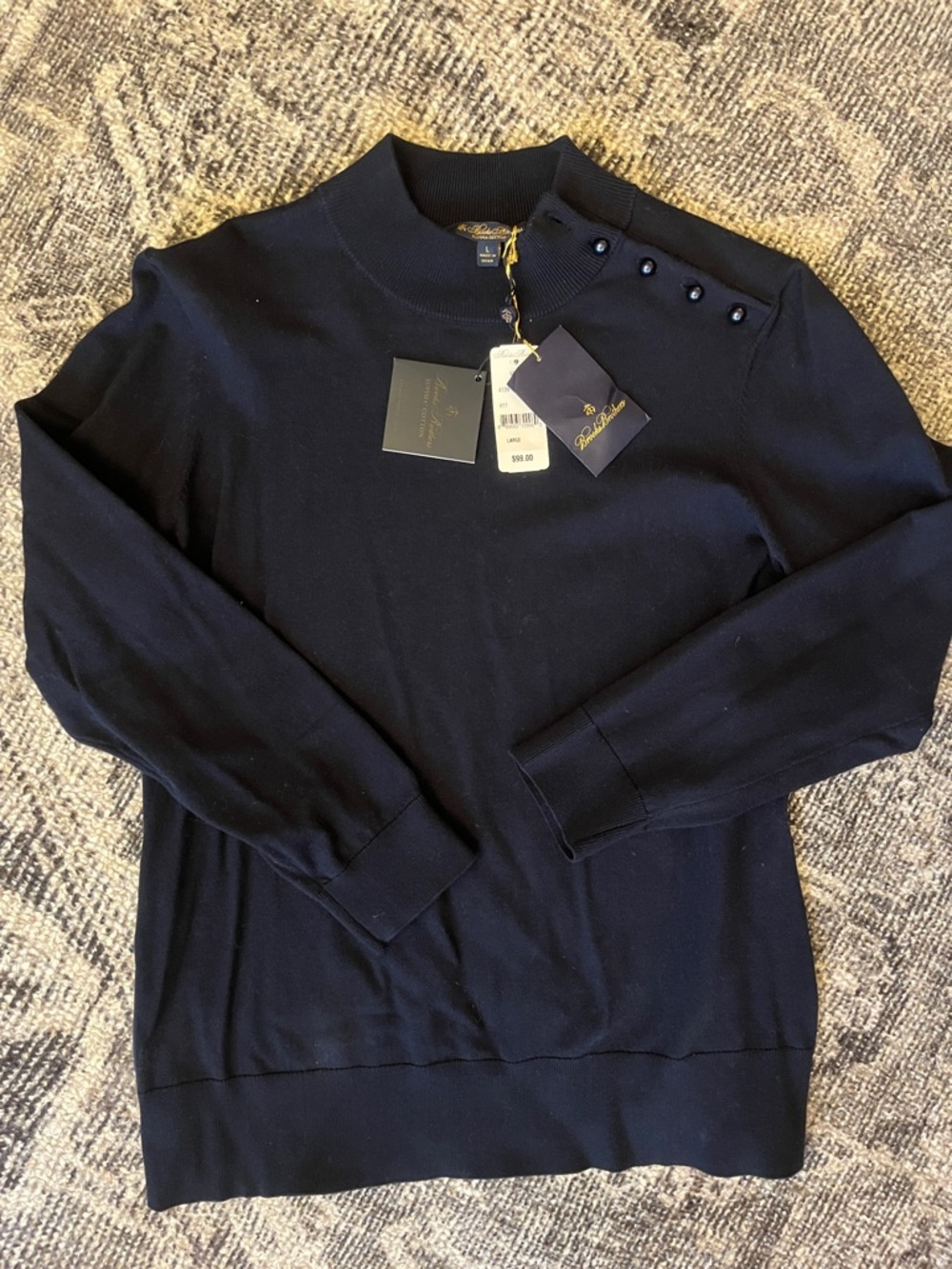 NWT Brooks Brothers Women Navy Sweater